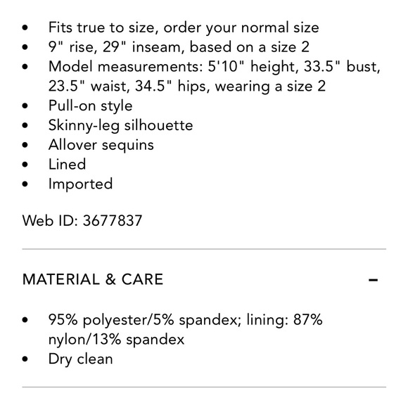 St.John sequins pants excellent condition - Picture 6 of 8